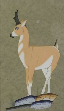 Owu Tewa (Cochiti, b. 1915), Echo of a Song, 1941